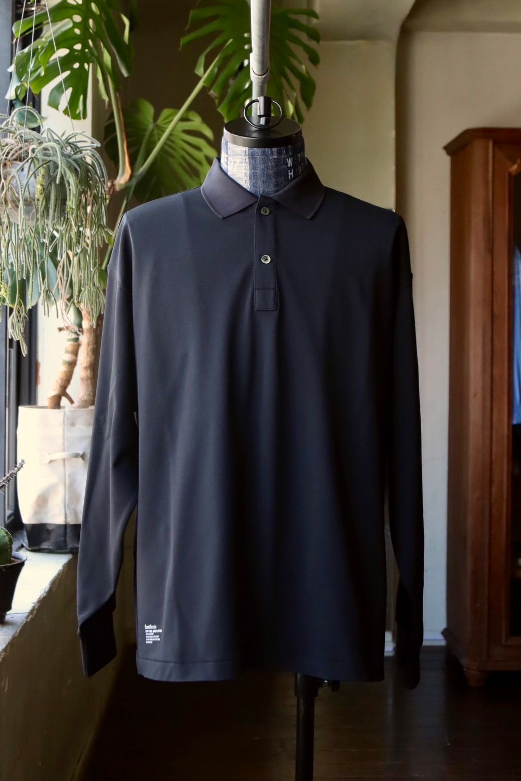 フレッシュサービス DRY PIQUE JERSEY L/S POLO(FSC253-70011B)BLACK★7月26日(土)発売！