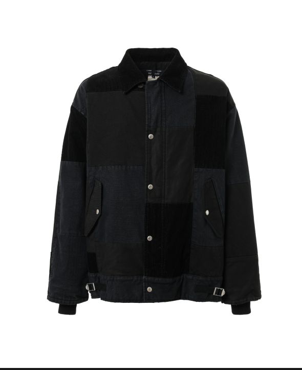 コムデギャルソンオム25FW 異素材パッチワークジャケット(HP-J021-051)BLACK★10月3日(金)発売！