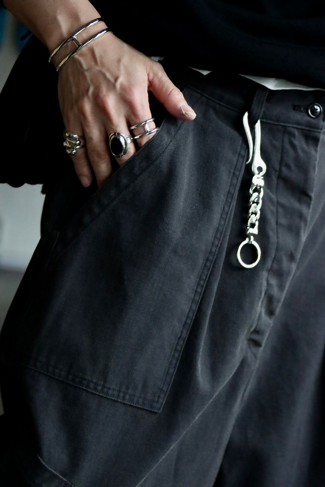A.PRESSE 23SSパンツ USAF Hemmed Bottoms(23SAP-04-14M)BLACK
