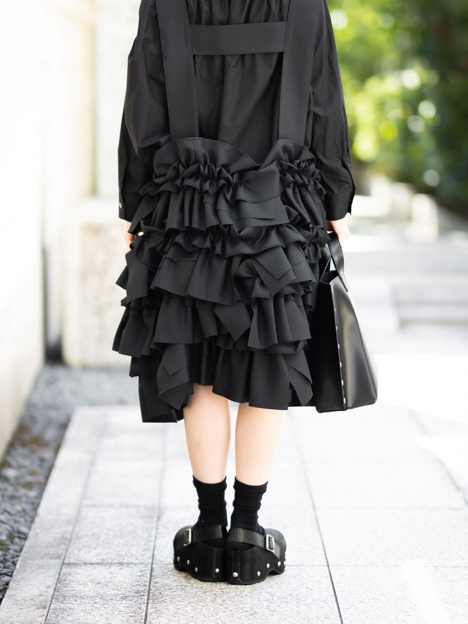 tao 26FW エステルツイルサロペットスカート(TR-A001-051-1)BLACK☆8月7日(金)発売！