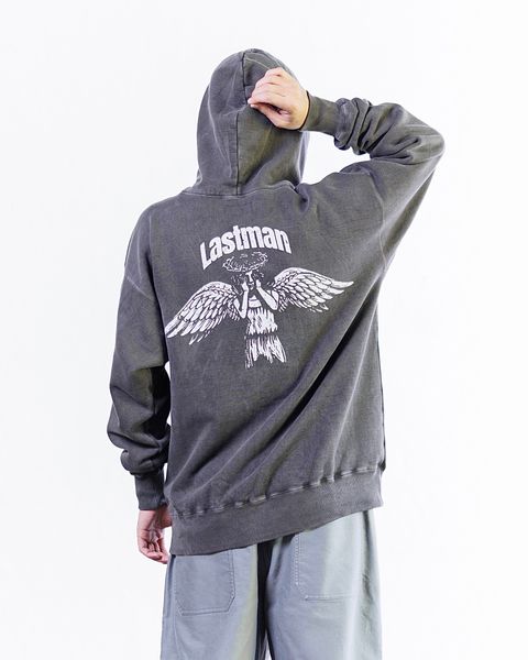 LASTMAN PRINTED CREW NECK "WANTED" スタイル