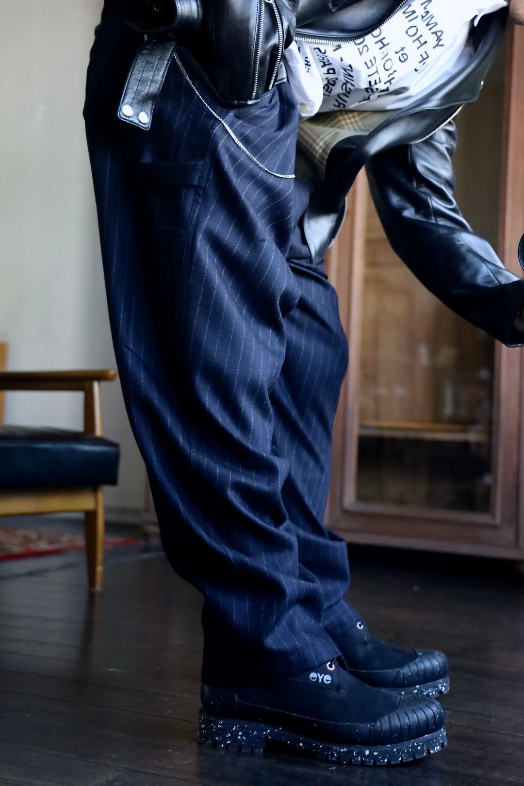 ワイズフォーメンY's for men 25AW STRIPED SERGE PAINTER PANTS (ML-P01-107)NAVY☆6月6日(金)新作発売！