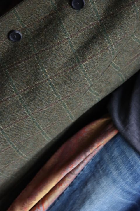 アプレッセ22FW Tweed Balmacaan Coatスタイル2022.10.1.
