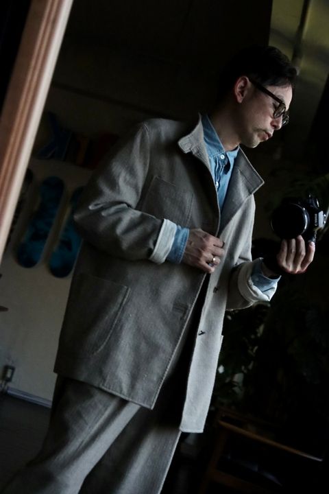 A.PRESSE 23SS Hunting Jacket & Herringbone Trousersスタイル.2023.3.5.