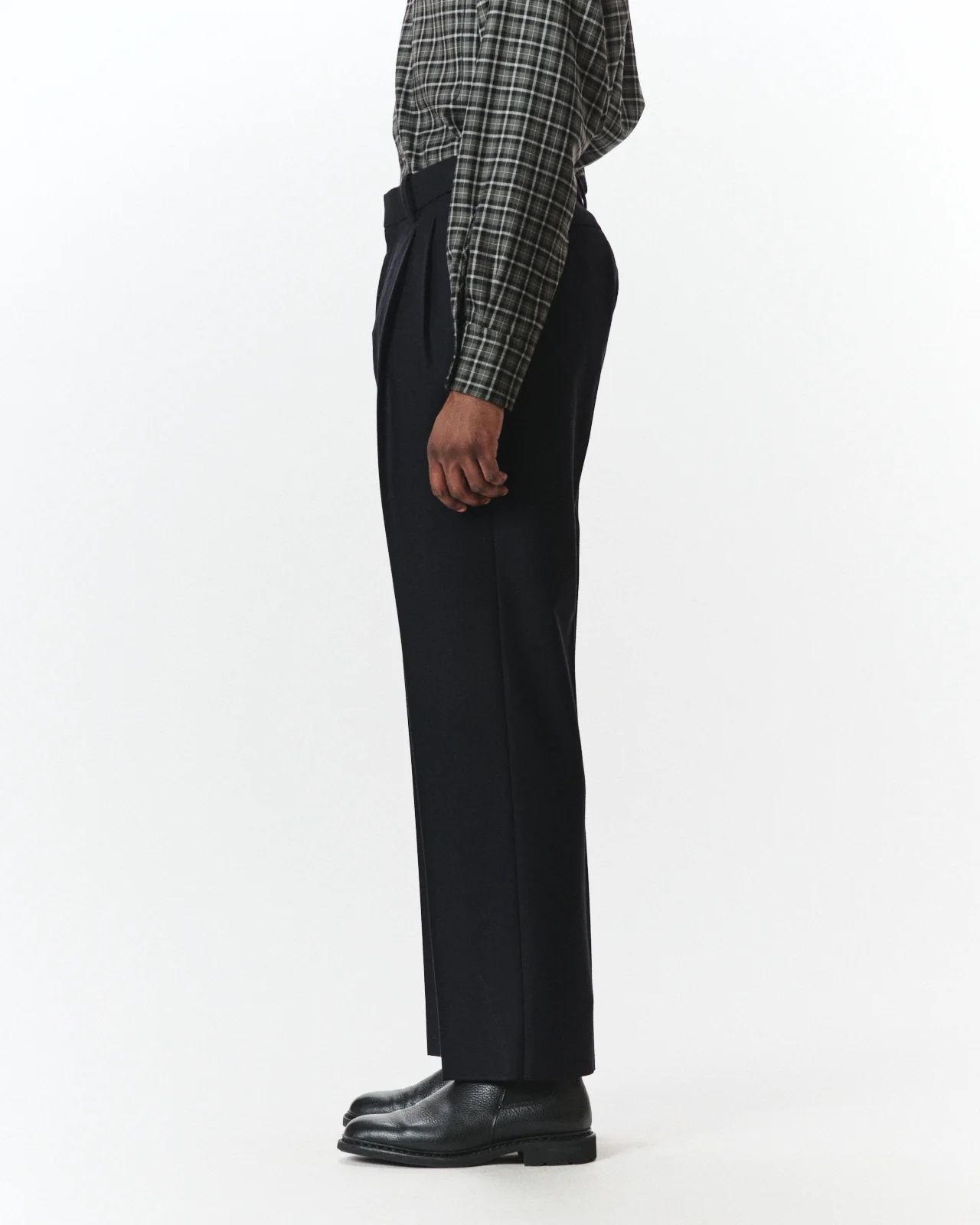 マーカウェア 26AW DOUBLE PLEATED TROUSERS(A26C18PT01C)BLACK☆新作発売！