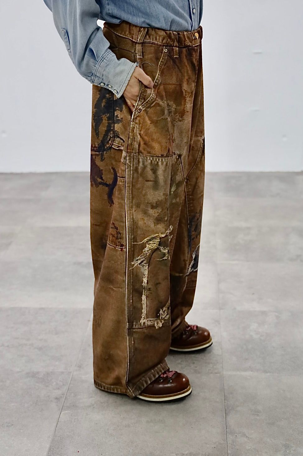 トーキングアバウト ジ アブストラクション 26SS パンツ PRINT DUCK WIDE PT(26SS-PT-002CH)BROWN新作発売！