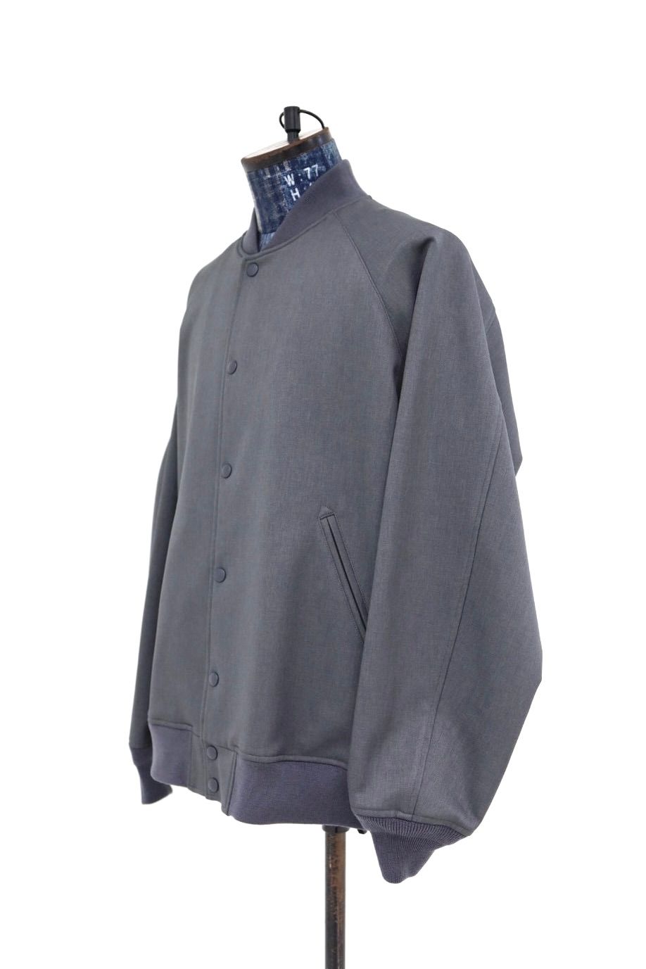 フレッシュサービス 26AW  DOWN FABRIC VARSITY JACKET(FSC263-30050)GRAY☆10月24日(土)新作発売！