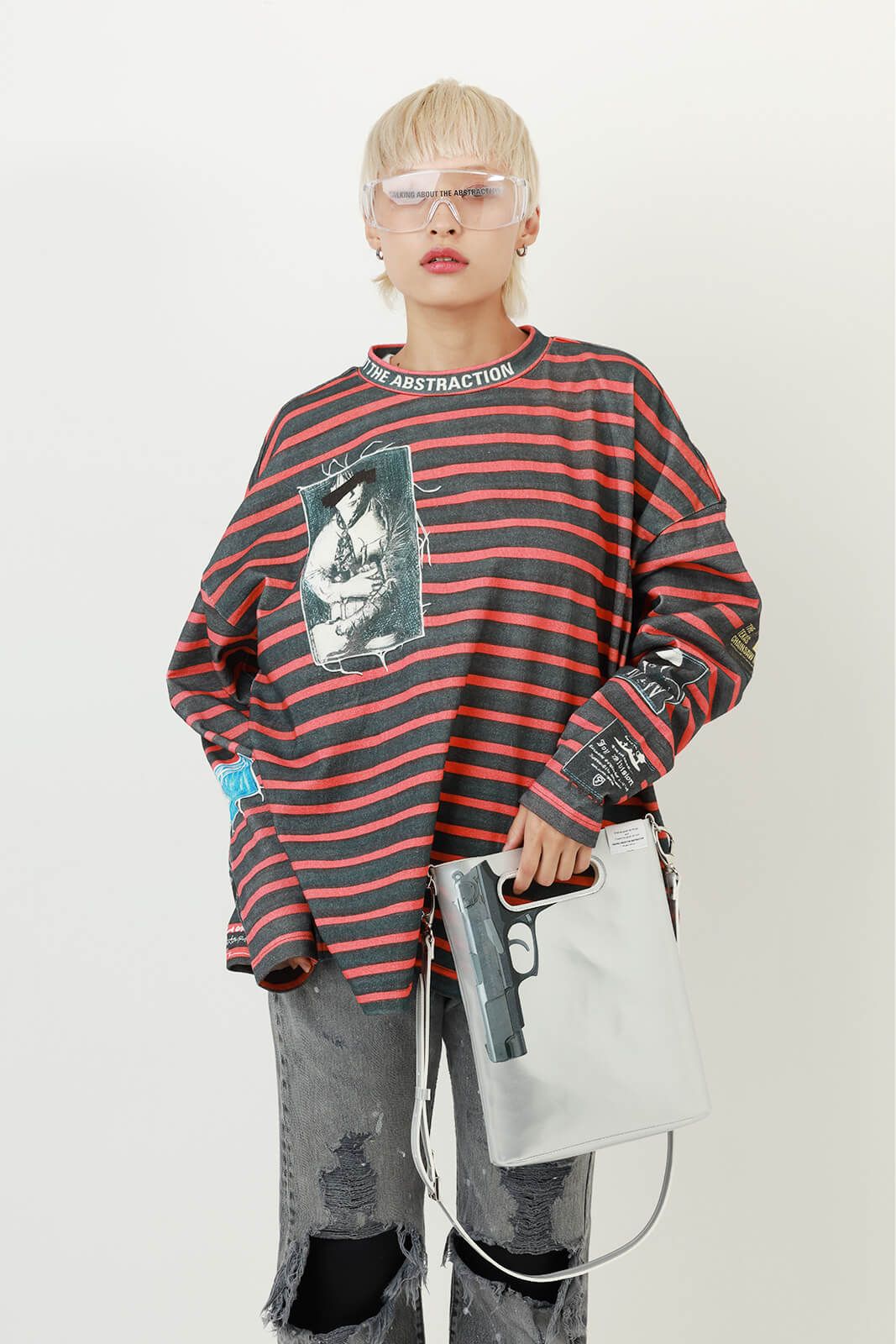 トーキングアバウト ジ アブストラクション 25SS "ROF"ART REPLICA MOCK NECK(NPT-NSP-001)