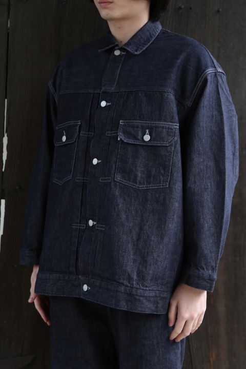 Graphpaper Colorfast Denim Blouson(GM204-30234B) style.2021.3.13.