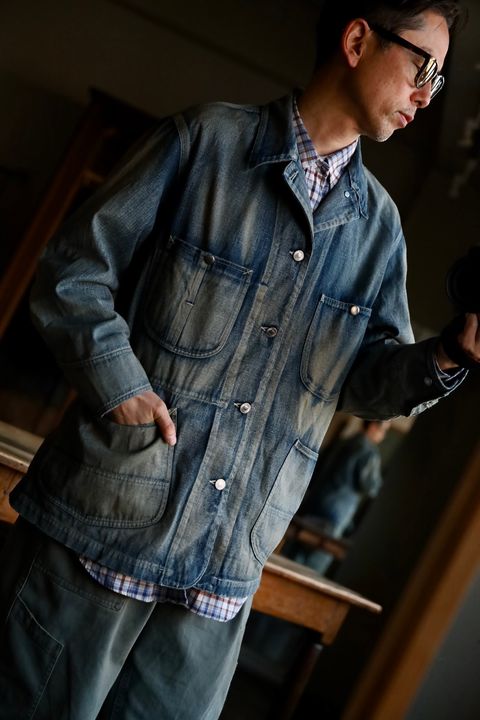アプレッセ Vintage Coverall Jacket(25SAP-01-22K)INDIGO