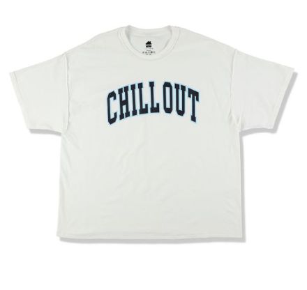 イズネスミュージック CHILL OUT T-SHIRT(IMP5_29_CHILLOUT5ST01)WHITE