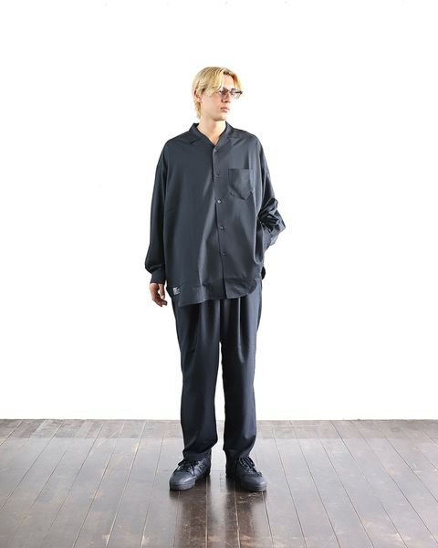 フレッシュサービス 24SS COOLFIBER OPEN COLLAR L/S SHIRT style 2024.4.5
