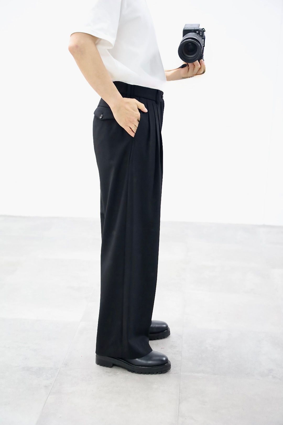 MARKAWARE 26SS TRIPLE PLEATED WIDE TROUSERS(A26A13PT02C)☆新作発売！