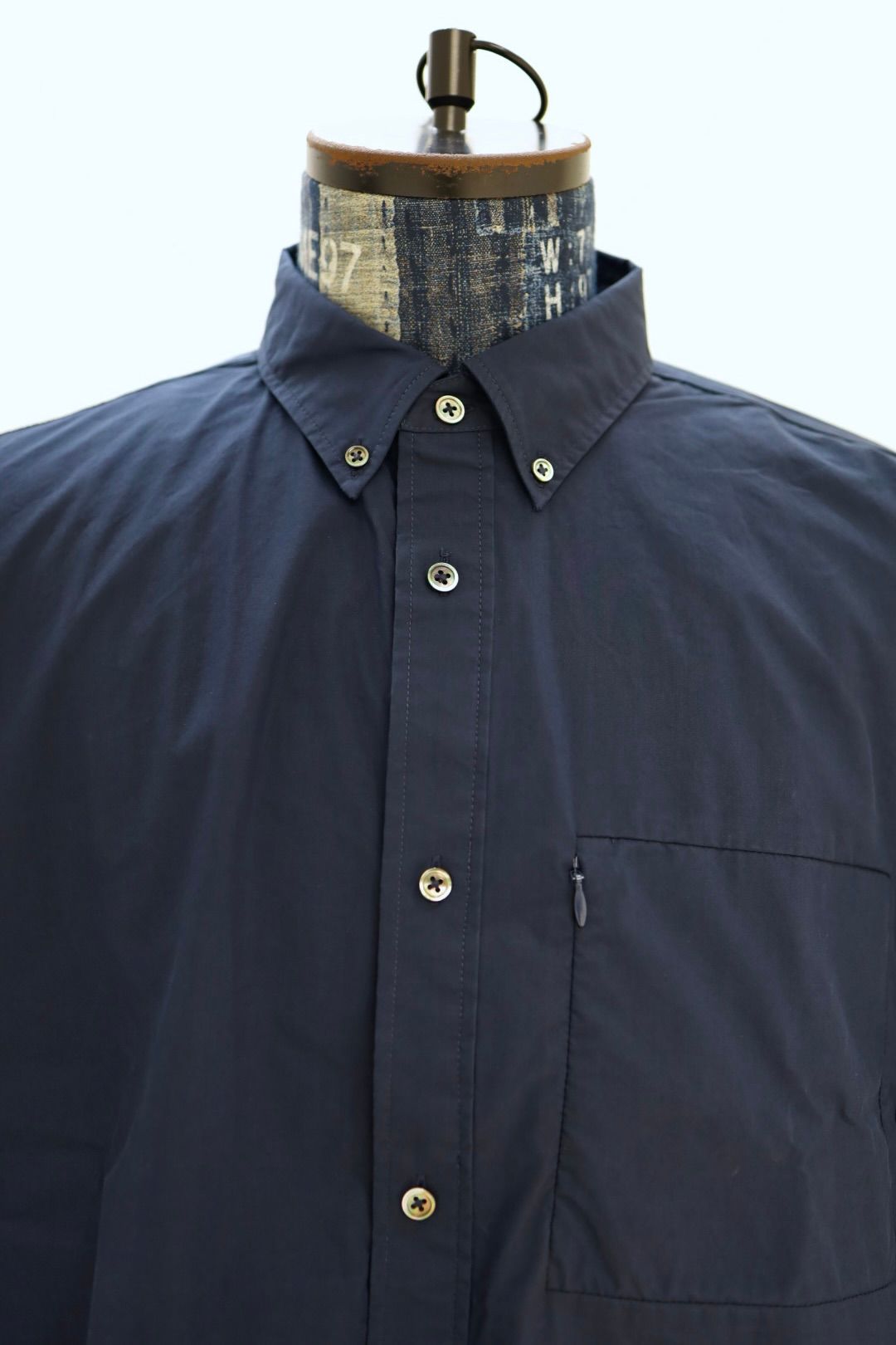 フレッシュサービス SOLOTEX® TYPEWRITER UTILITY S/S B.D SHIRT(FSC261-50203)NAVY☆3月20日(金)発売！
