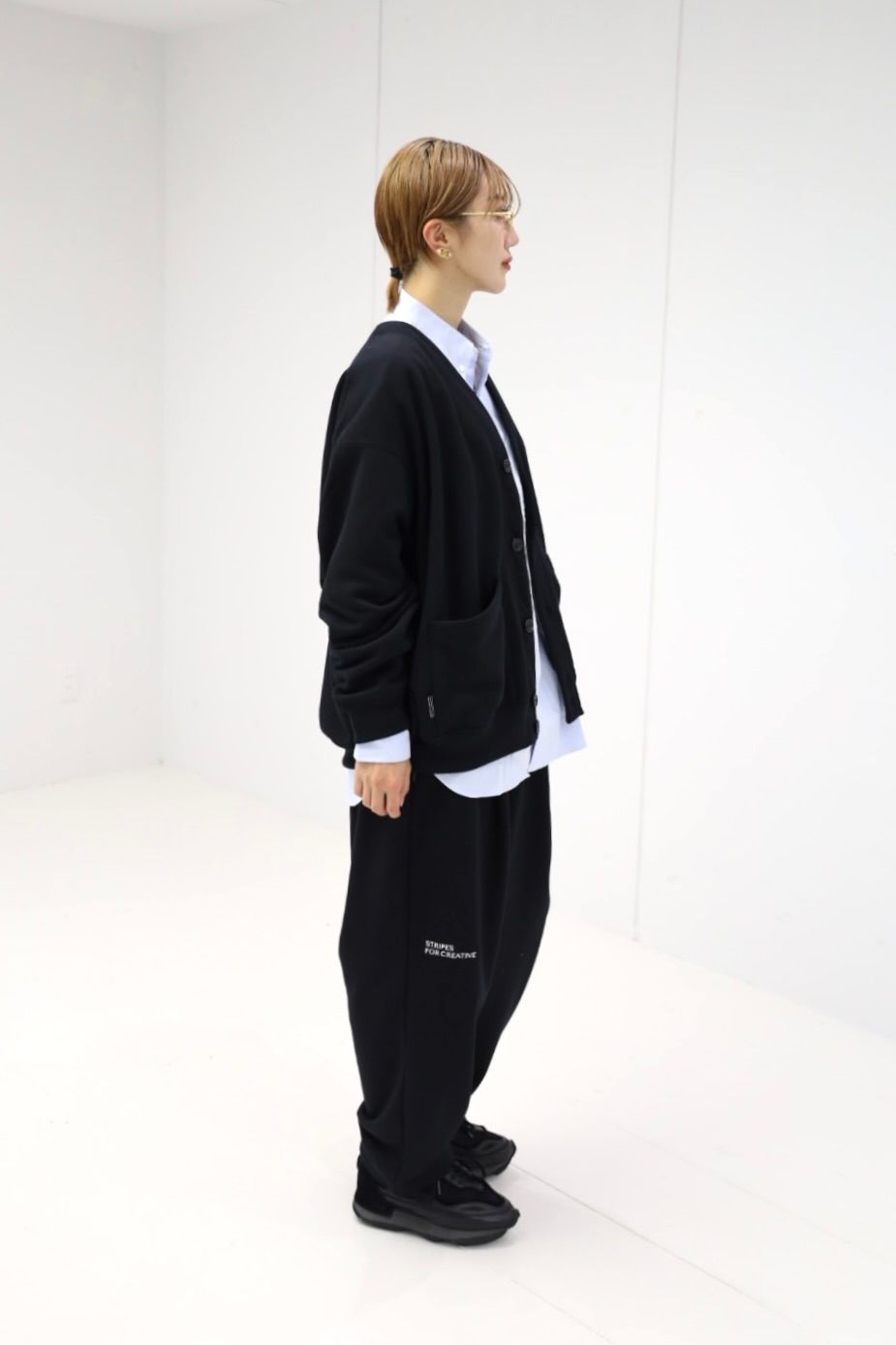 S.F.C 25FW エスエフシー TECH SWEAT CARDIGAN (SFCFW25CS02)Black