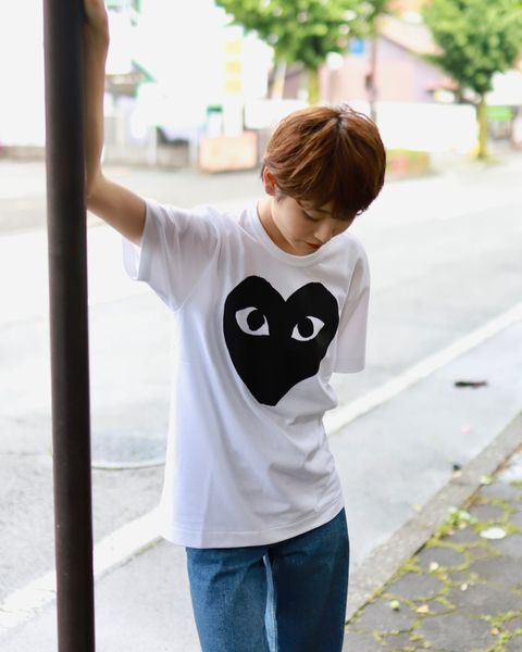 プレイコムデギャルソン BLACK HEART Tシャツstyle.2023.6.18