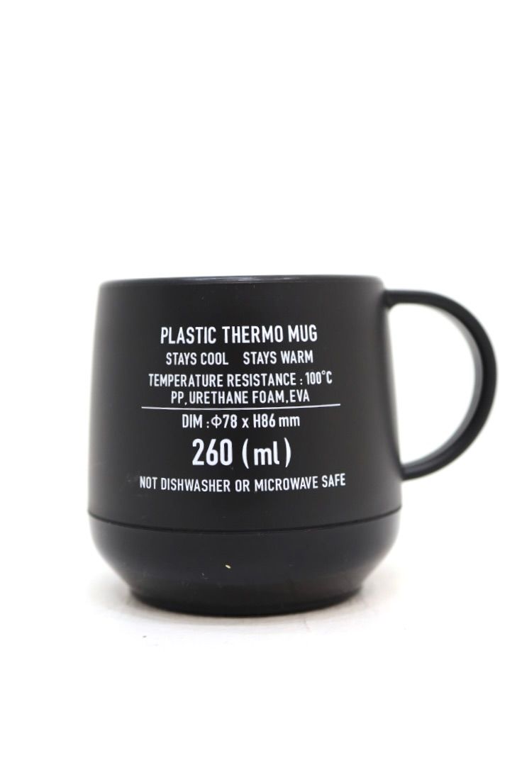 フレッシュサービス PLASTIC THERMO MUG(FSP262-99063)BLACK