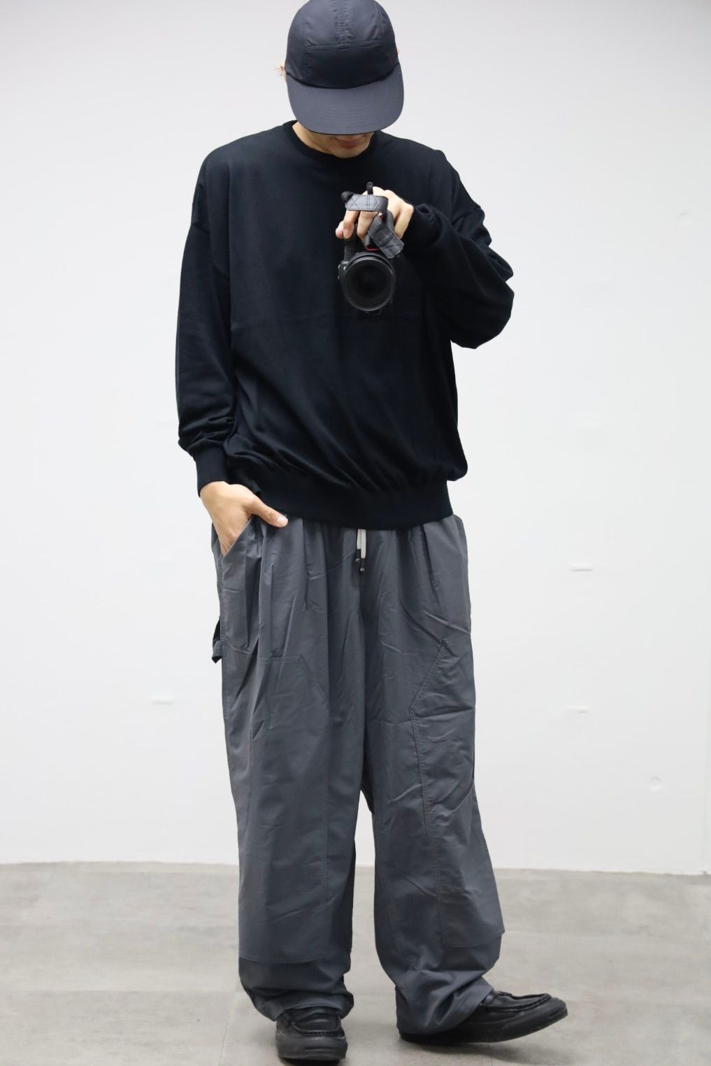 S.F.C 26SS エスエフシー BIG LS COTTON KNIT TEE(SFCSS26KN02)Black☆2月28日(土)発売！