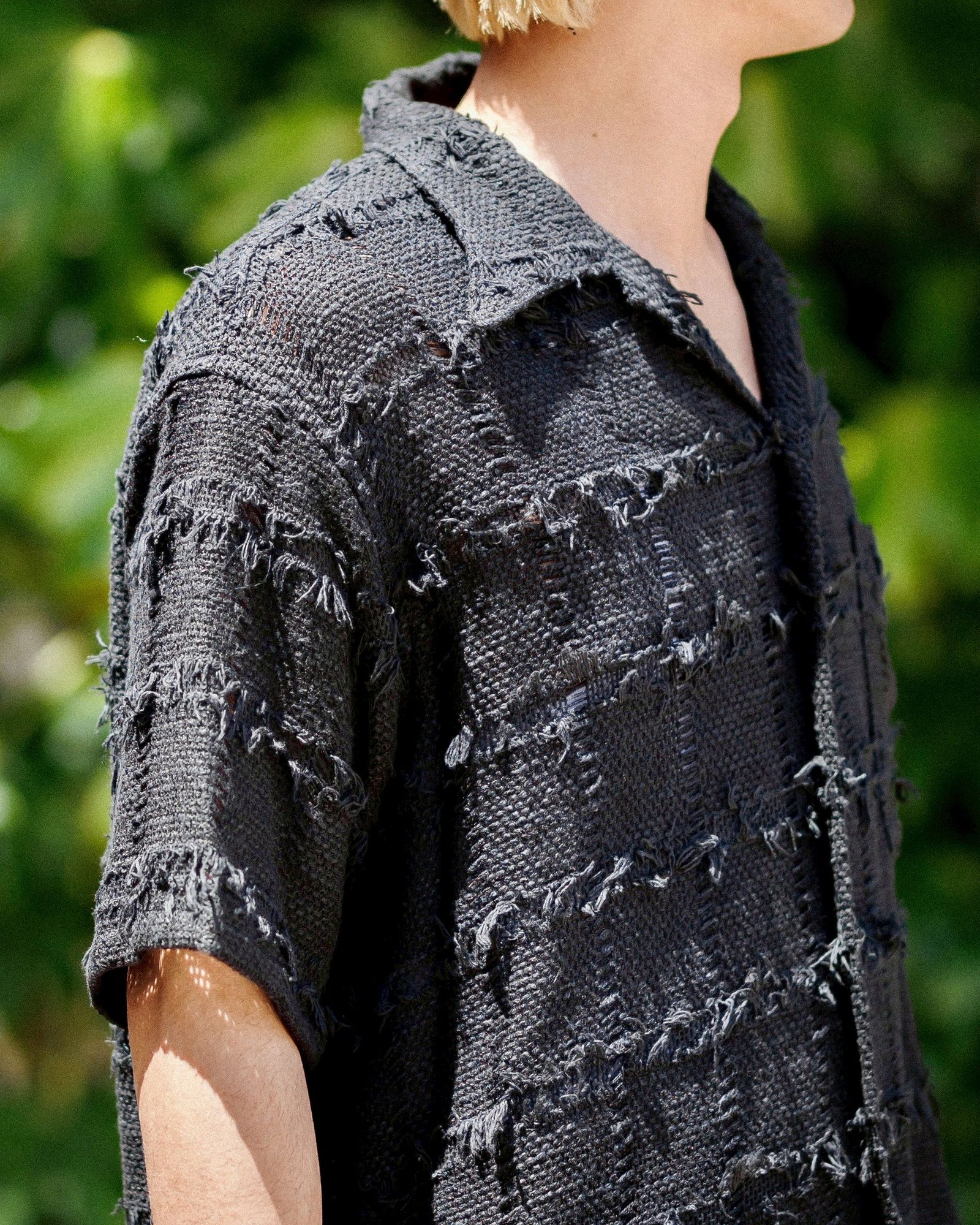 YOKE FRINGE CHECK TWEED OPEN COLLAR SHIRT 5月3日(土)新作発売！