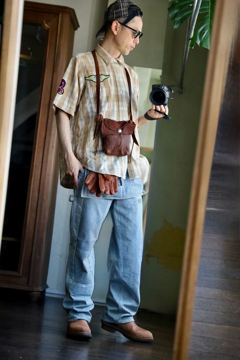 BOW WOW HICKORY PAINTER PANTS with SEPARATE APRONスタイル.2025.4.12.