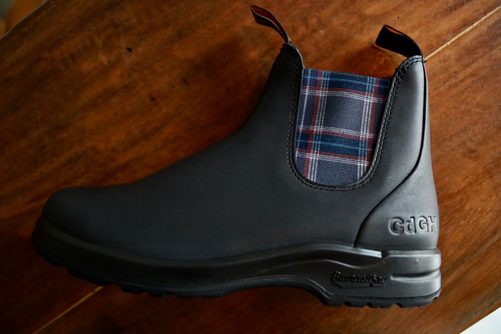 コムデギャルソンオム25FW BLUNDSTONEサイドゴアブーツ(HP-K103-001)BLACK☆新作発売！