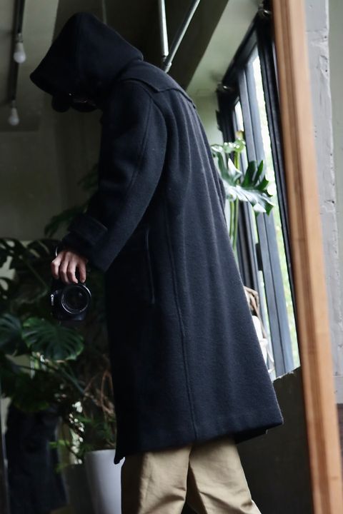 blurhms ROOTSTOCK 22FW blurhmsROOTSTOCK Wool Melton Duffle Coatスタイル.2022.9.25.