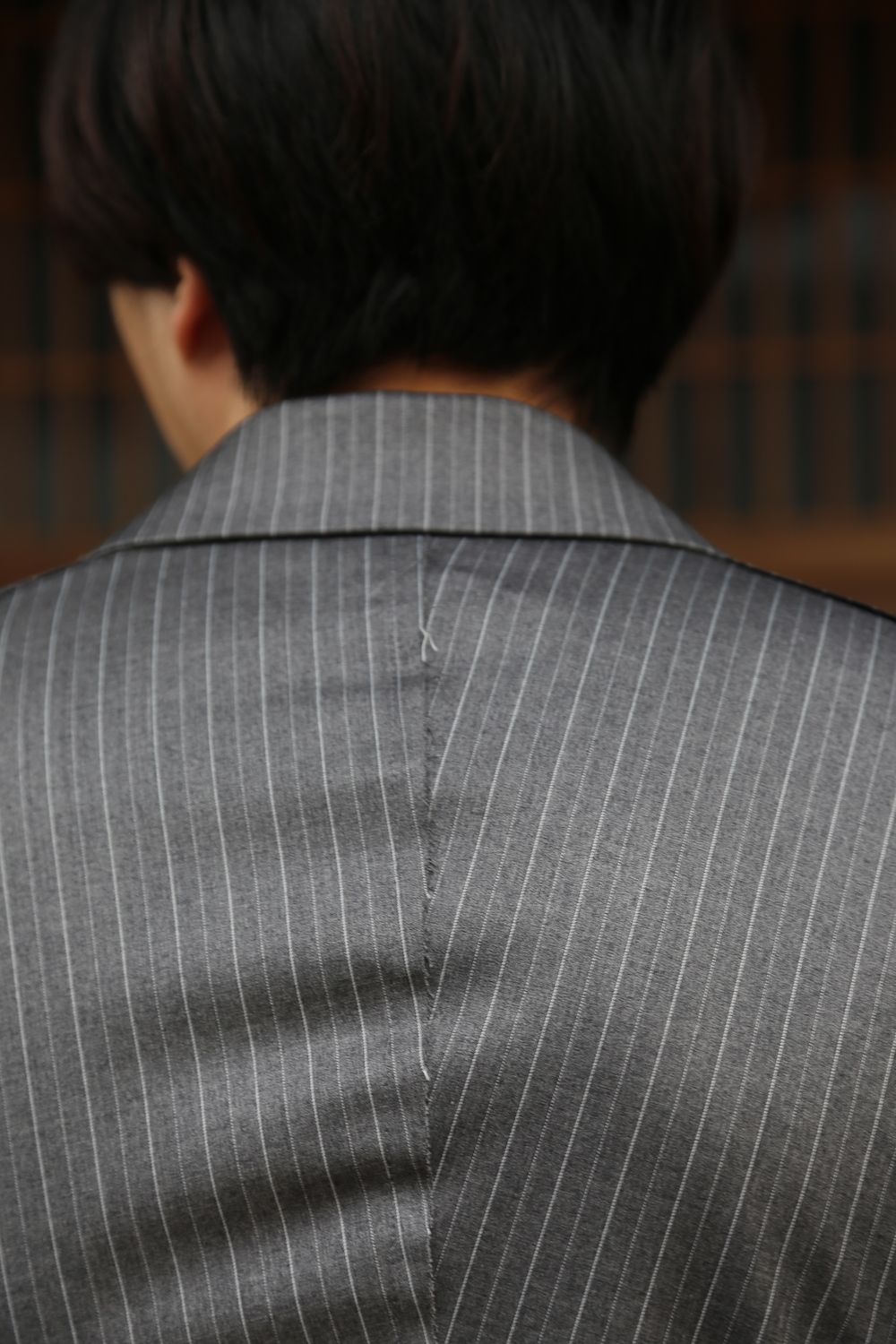sulvam 2021SS 新作 Cut off short jacket&Bias wide pants style.2020.12.19.