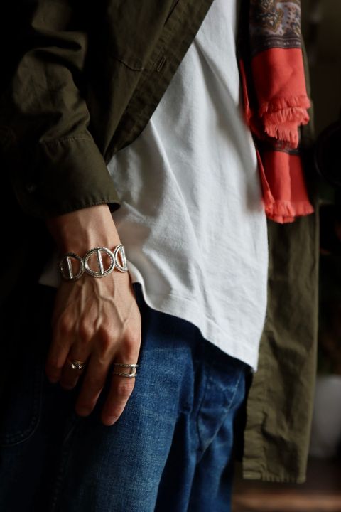 アプレッセ22AW Over Dyeing Military Shirt"OLIVE"スタイル2022.6.17.