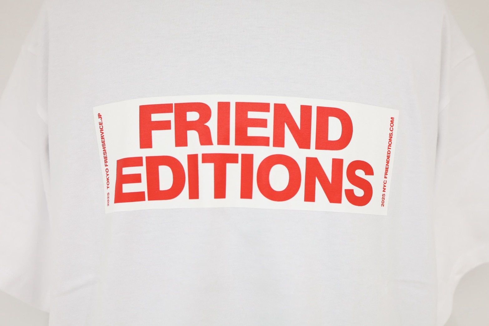 フレッシュサービス FRIEND EDITIONS CORPORATE TEE "STICKER"(FSC261-70088FE)WHITE☆3月14日(土)発売！
