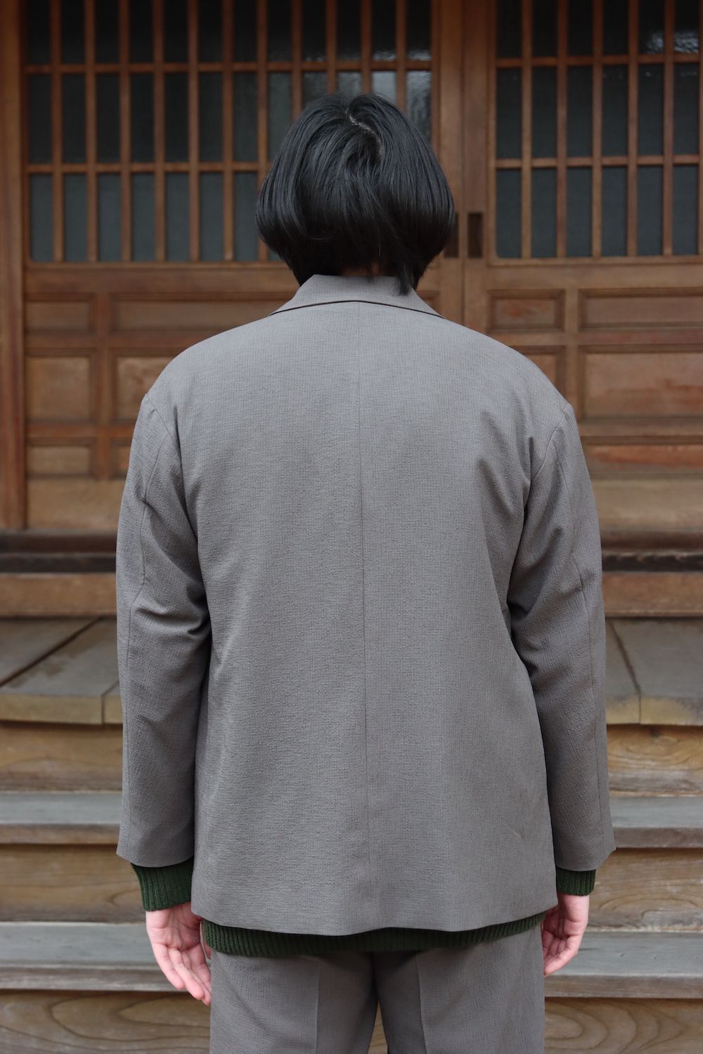 UNIVERSAL PRODUCTS CREPE UNCONSTRUCTED 2B JACKET style.2022.1.30 