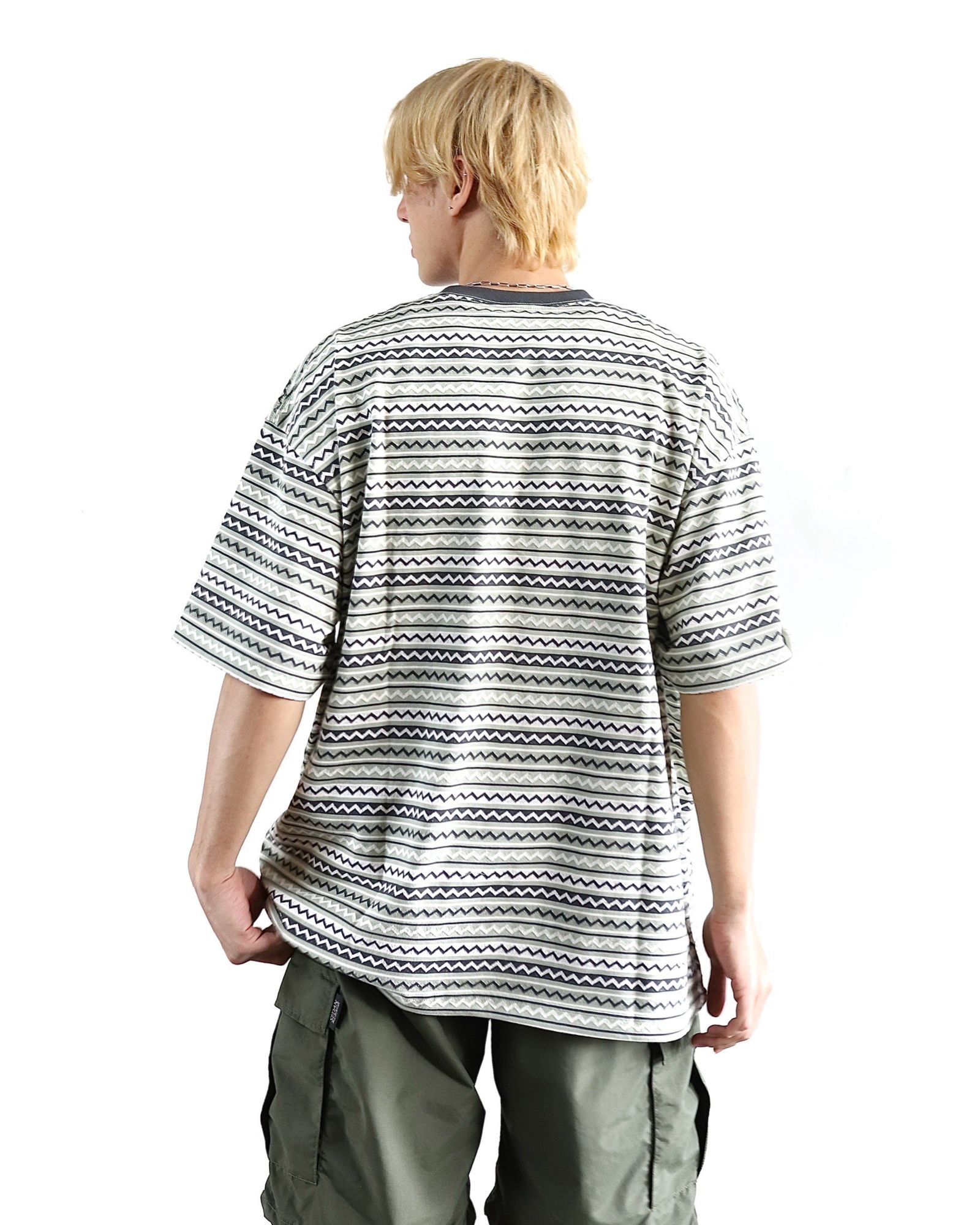 セダンオールパーパス 24SS Jaquard Striped S/S Tee style(Matcha) 2024.4.5