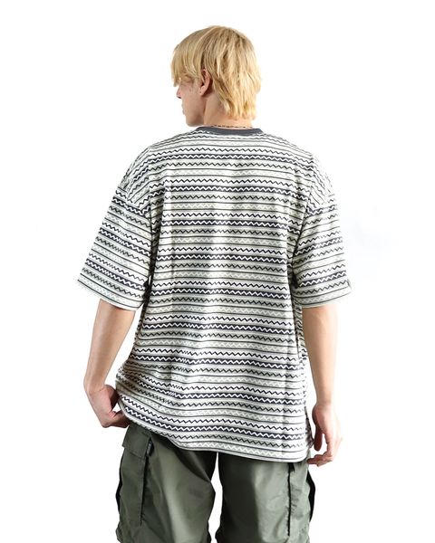 セダンオールパーパス 24SS Jaquard Striped S/S Tee style(Matcha) 2024.4.5
