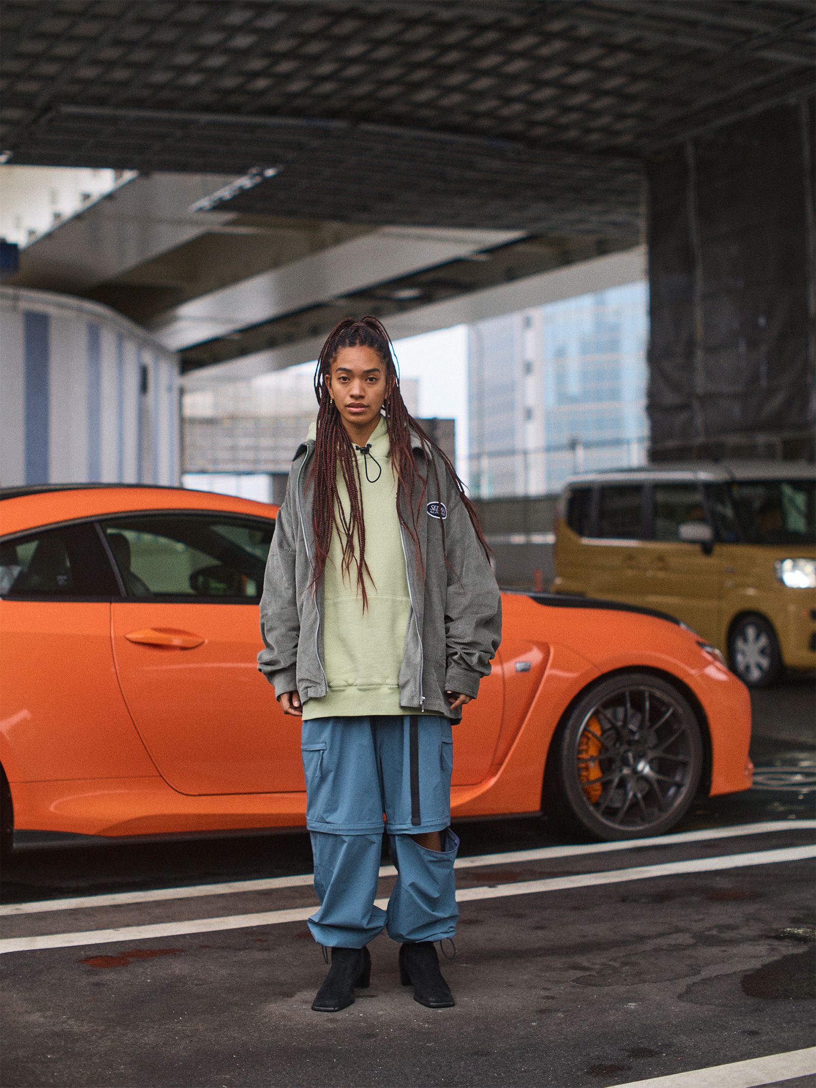 セダンオールパーパス FW24 OG Logo Elastic Cord Hoodie(SD24F-CT04) Light Mint