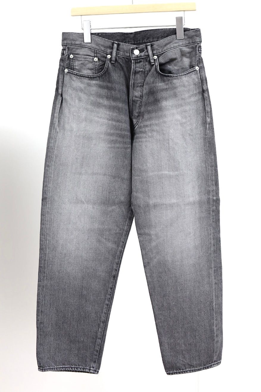 グラフペーパー Selvage Denim Five Pocket Tapered Pants(GU261-40058LB)BLACK_LIGHT FADE★1月24日(土)発売！