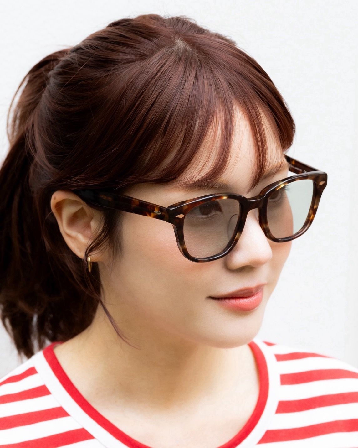 ノチノオプティカル "SANSUI" #3. RICH AMBER × GREY GREEN to D.GREY(調光モデル)