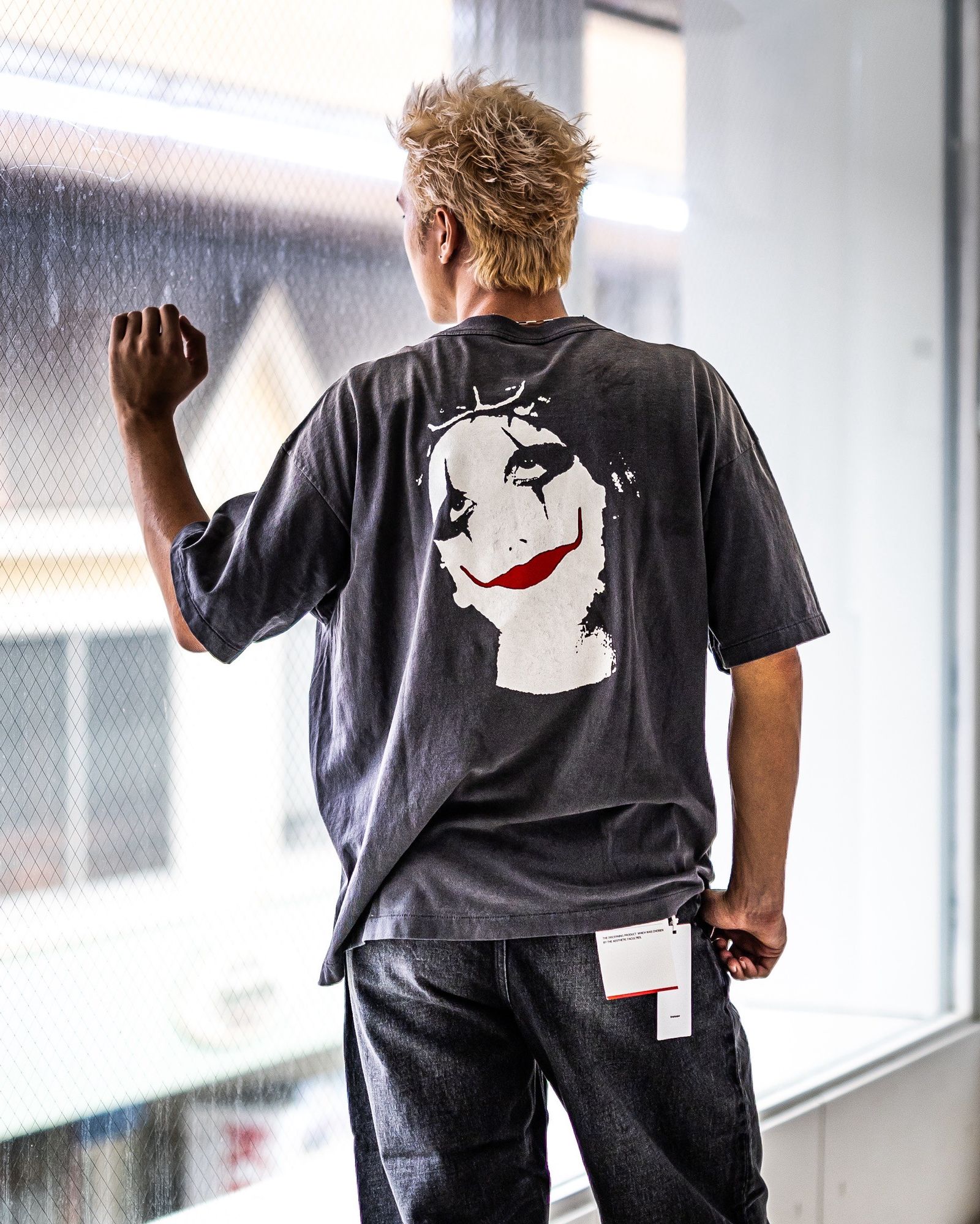 セントマイケル Tシャツ BIG MESS SS TEE(SM-HR1-0000-016)BLACK
