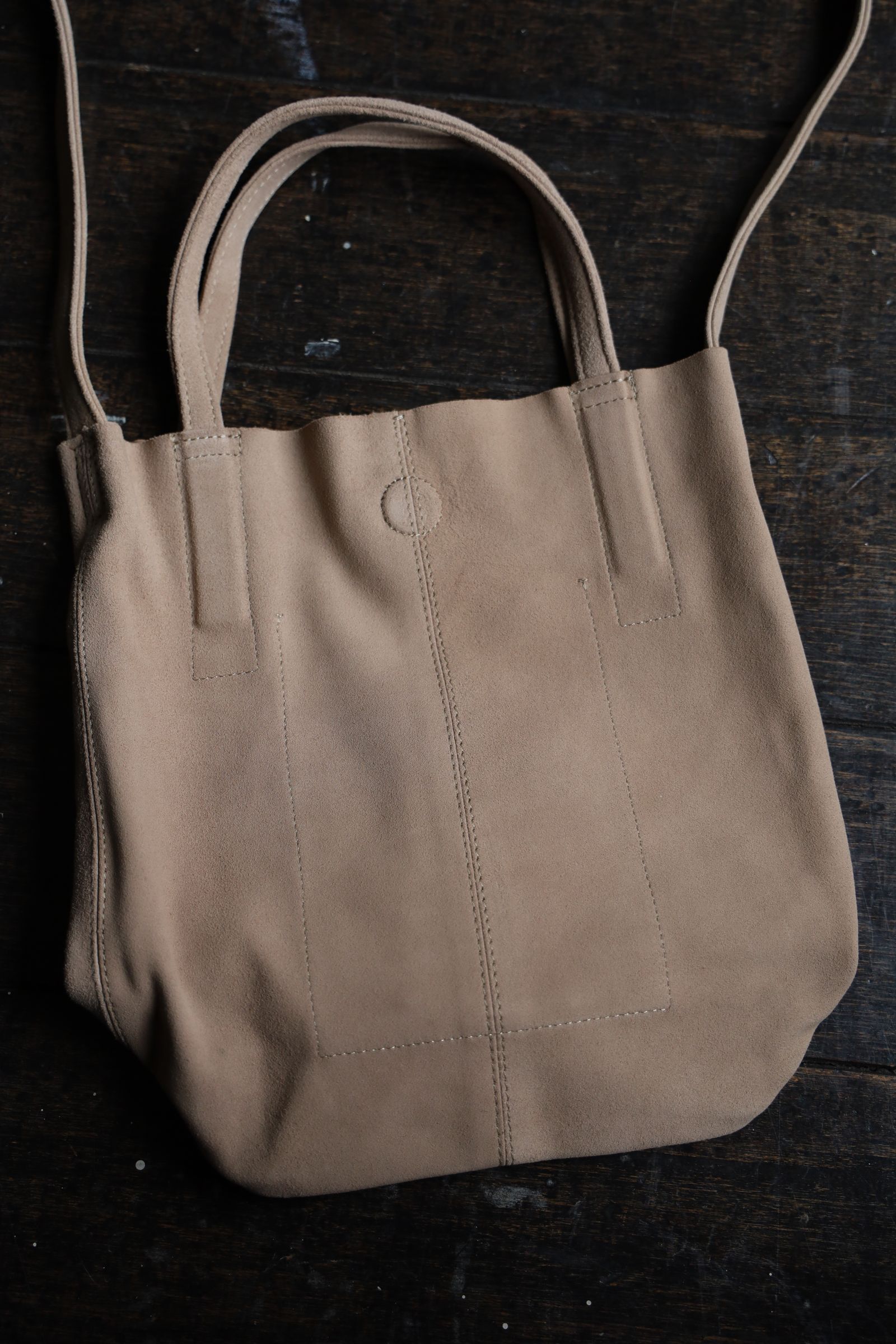 Morphee / モルフェトートバッグ 2WAY SMALL TOTE(LONG)OIL SUEDE GREGE