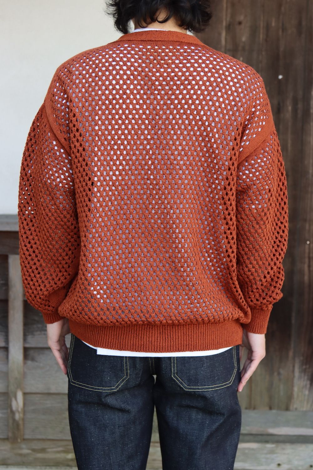 YOKE MESHED KNIT CARDIGAN(YK22SS0345S) mix style. 2022.04.04.
