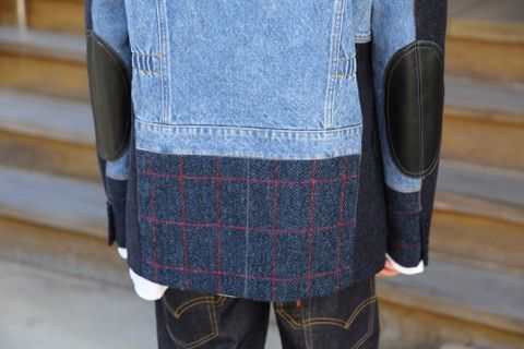 JUNYA WATANABE COMME des GARCONS MANウールカシミヤツイード×綿デニム×綿ウィップコード Style.2020.9.22.