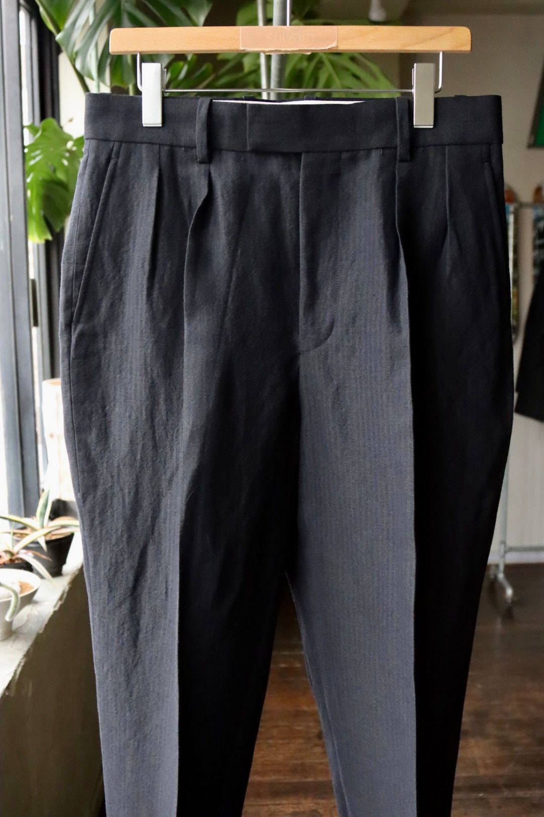 値下げしました。A.PRESSE Wide Tapered Trousersご了承くださいませ