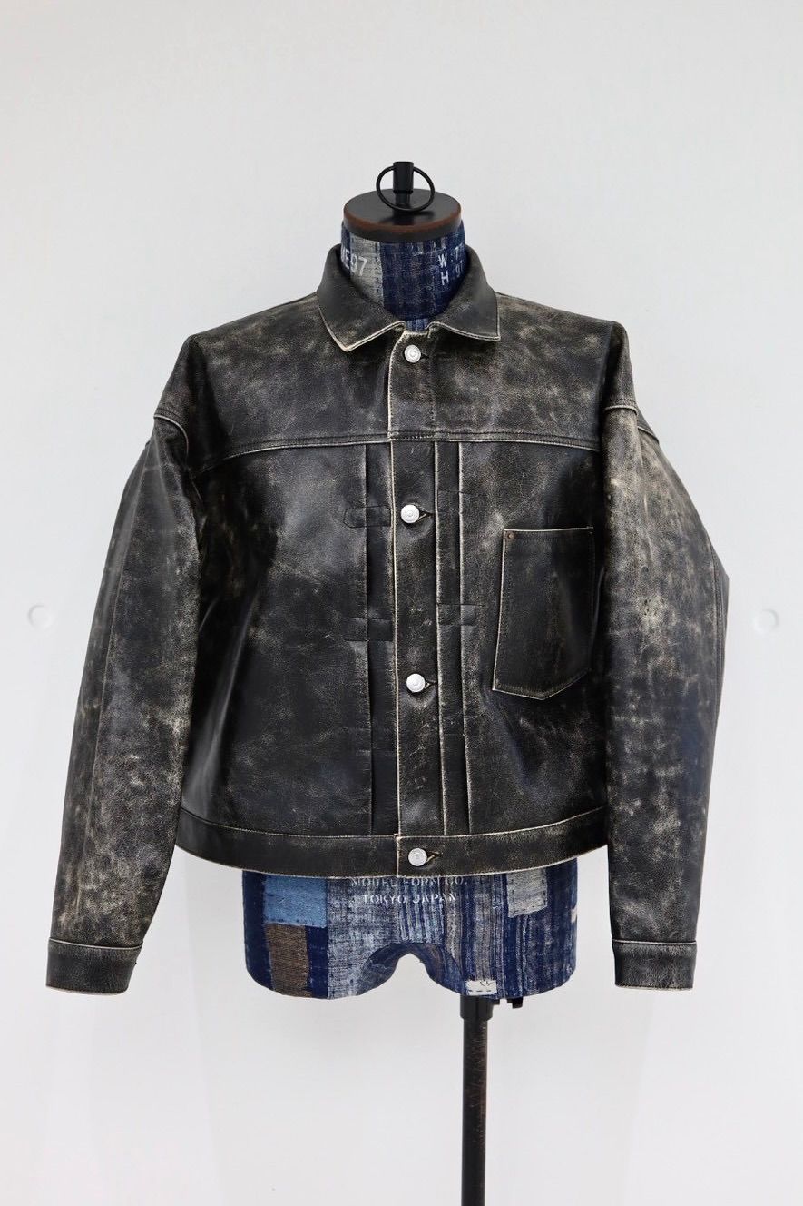 セントマイケル 26SS BBJ_LEATHER JACKET(SM-MK8-0000-C47)BLACK☆5月16日(土)発売！