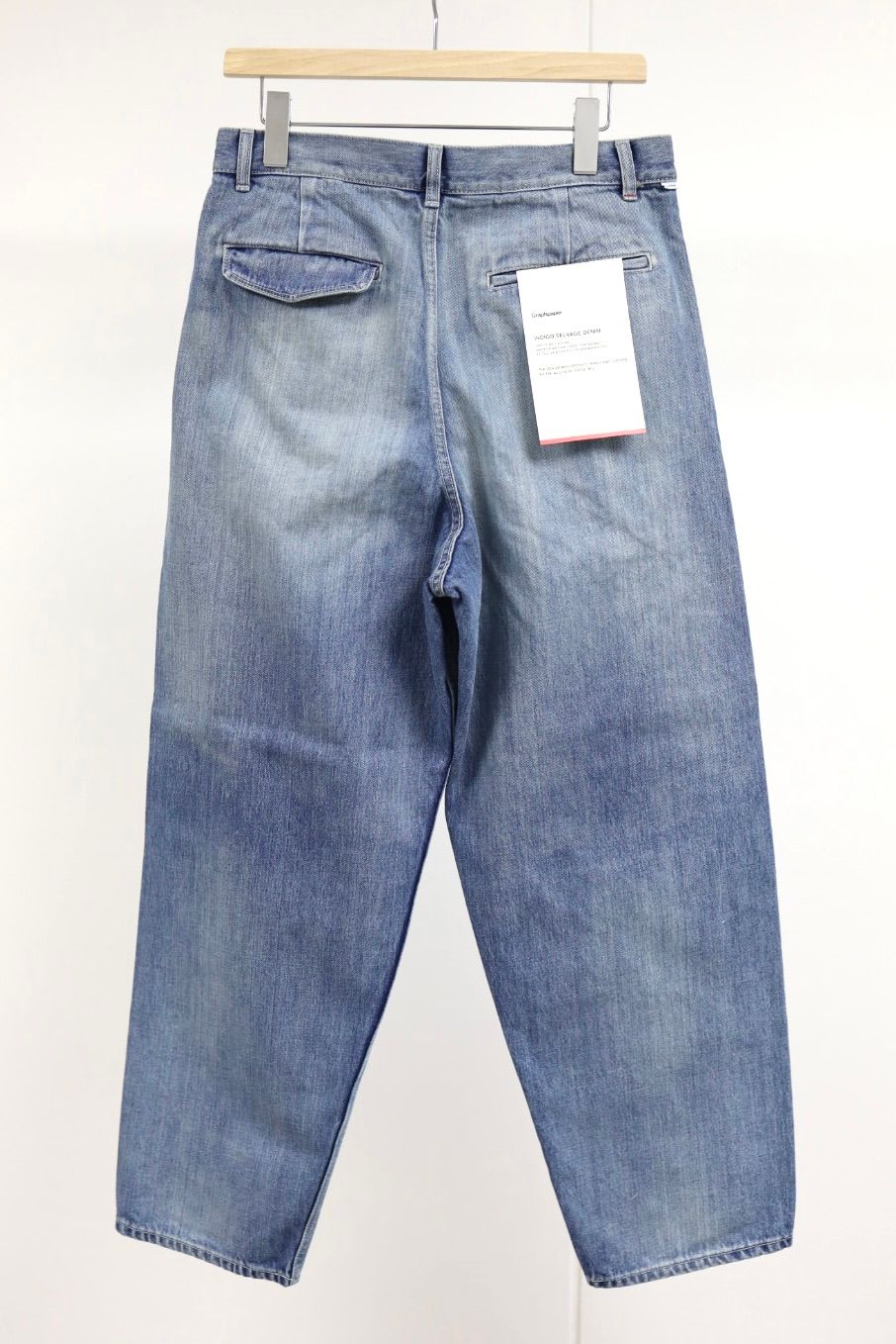 Graphpaper - グラフペーパー Selvage Denim Two Tuck Tapered Pants