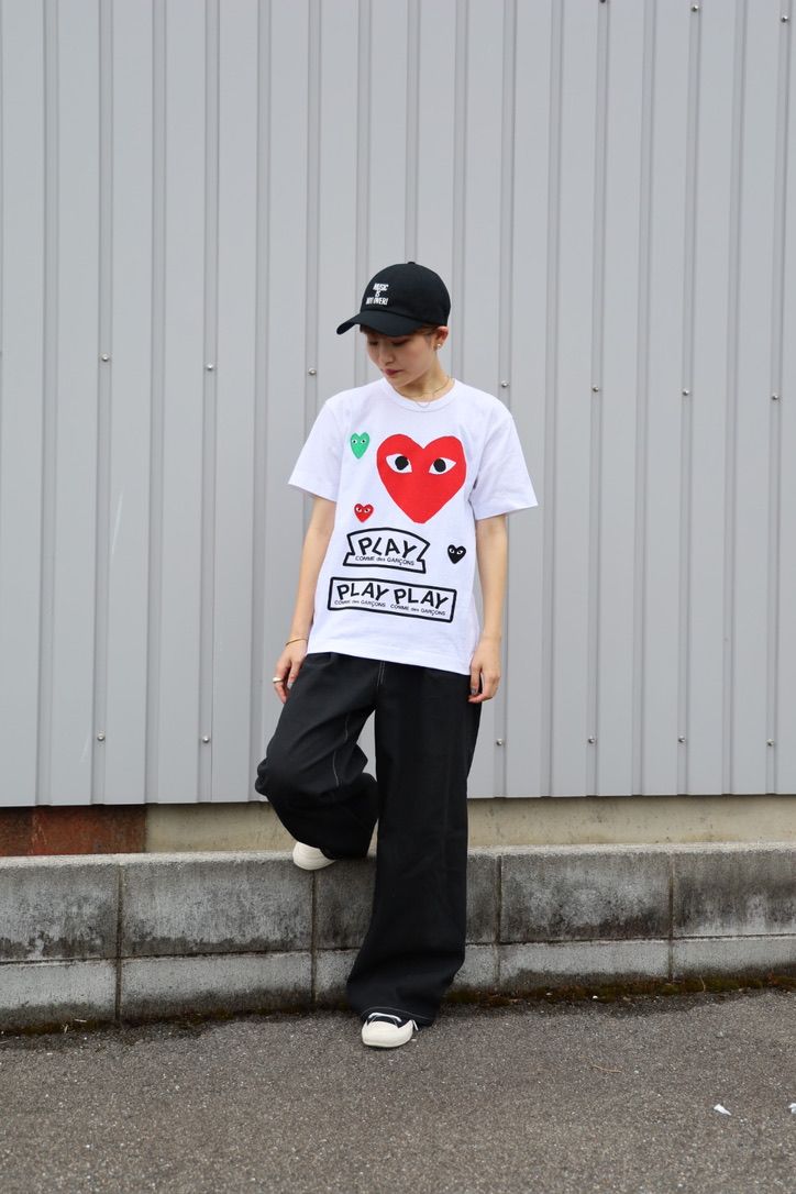 ま*る様 プレイコムデギャルソン ロゴTシャツ PLAY COMME des GARCONS 【Unisex】PLAY PRINTED LOGO T-SHIRT