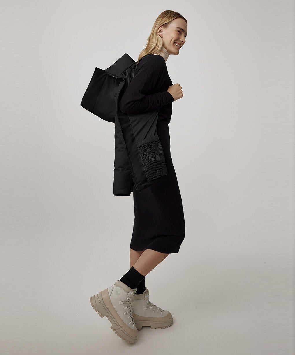 カナダグースレディース Chelsea Parka Heritage Black Label(3804WB)Black