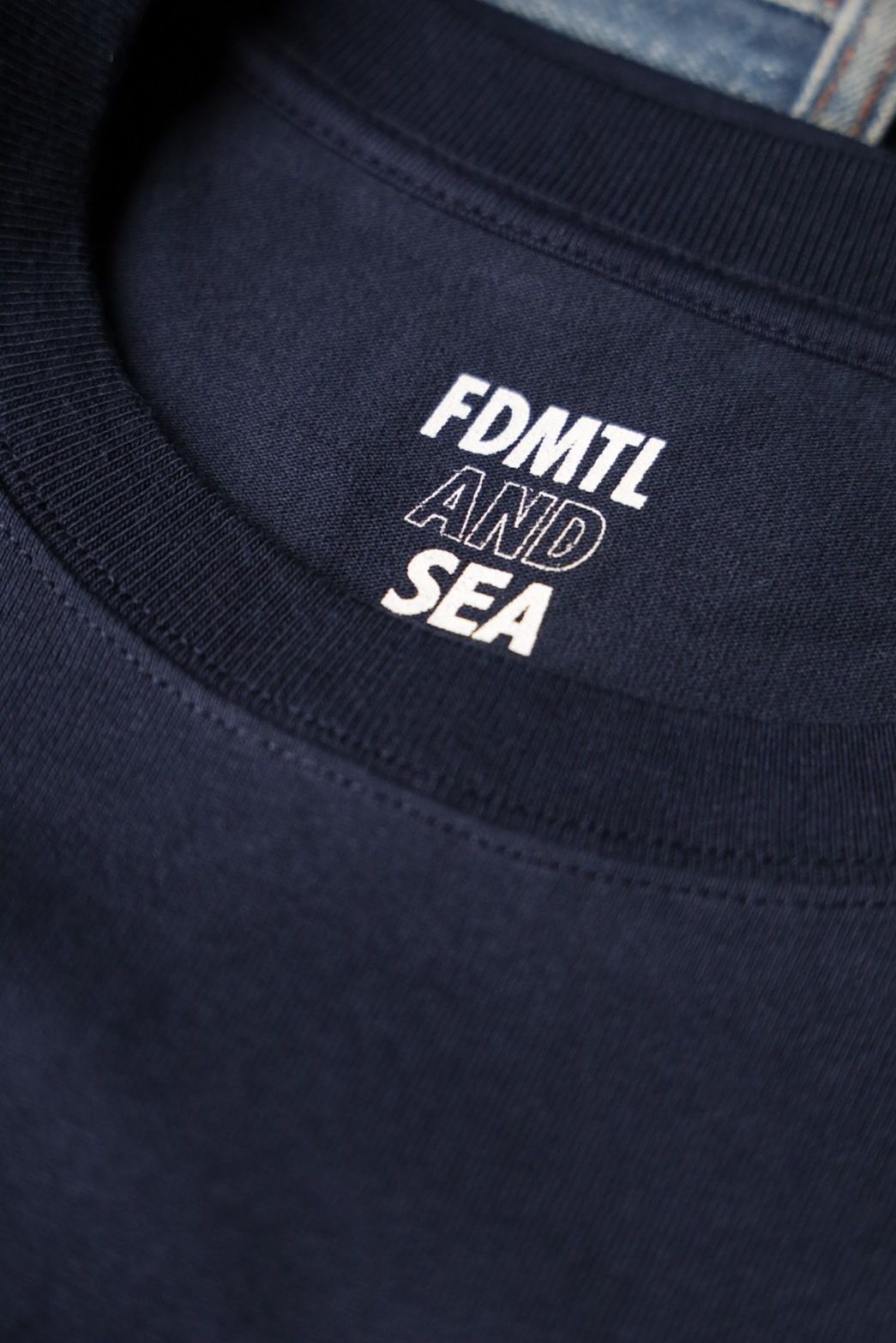 ファンダメンタル Tシャツ FDMTL×WIND AND SEA"LOGO TEE"NAVY☆10月5日(土)発売！