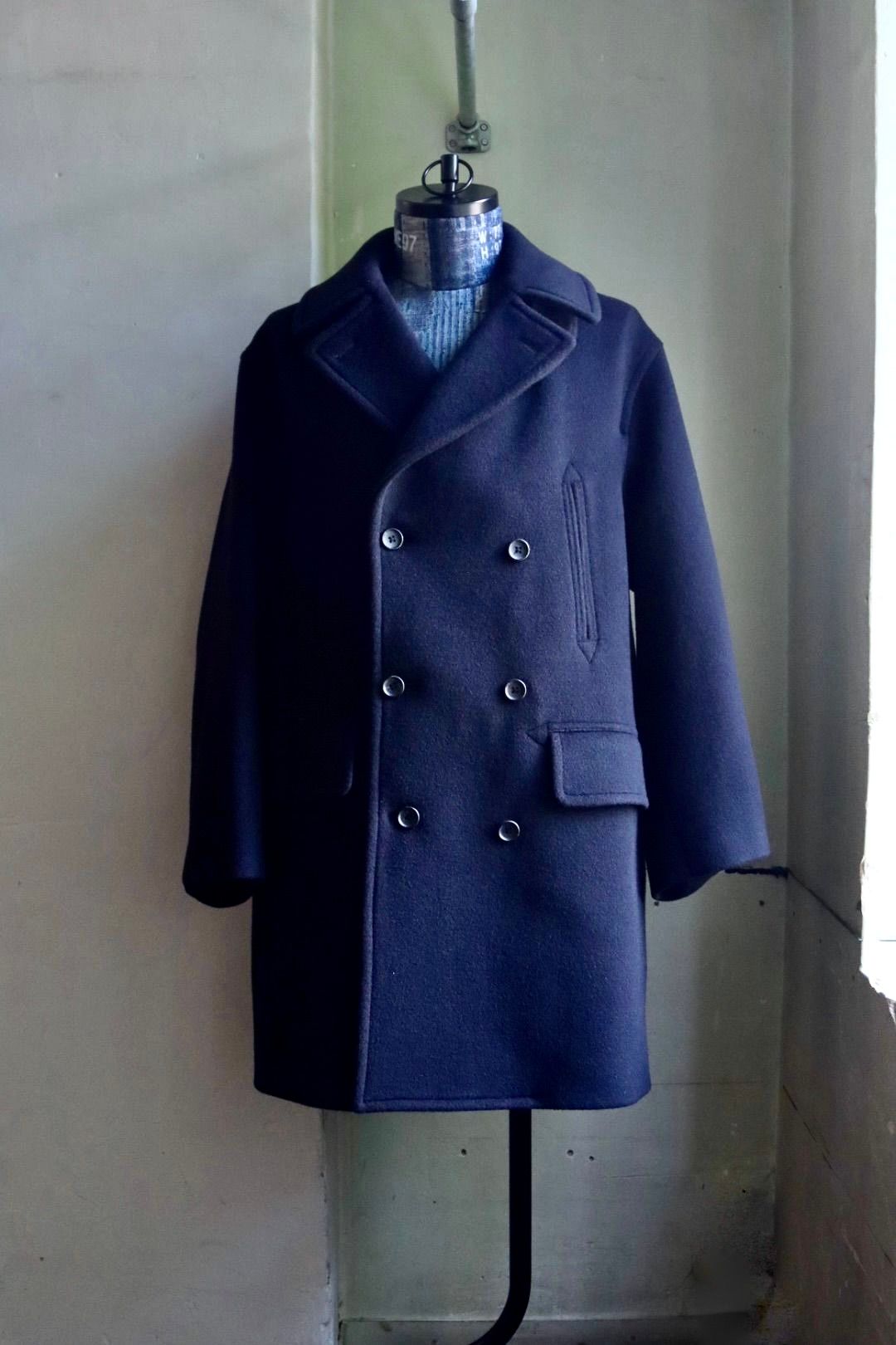 blurhms - ブラームス 23FW Wool Cashmere Pea Coat(BHS23F014 ...