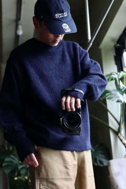 blurhms 22FW Wool Alpaka Napping Knitスタイル.2022.9.25.