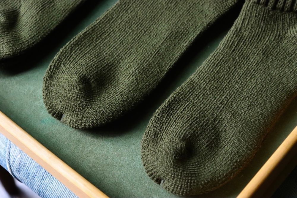 ユニバーサルプロダクツ パイルソックス 3P PILE SOCKS(181-60912)OLIVE