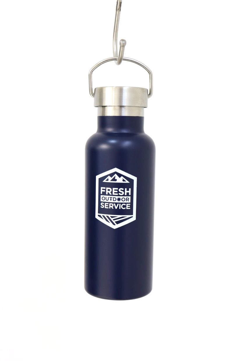 フレッシュサービス  METAL HANDLE THERMO BOTTLE(FSP262-99062)NAVY