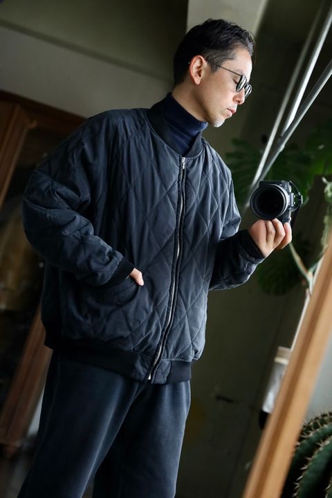 A.PRESSE Vintage US NAVY Souvenir Velour Jacket スタイル(size:4)
